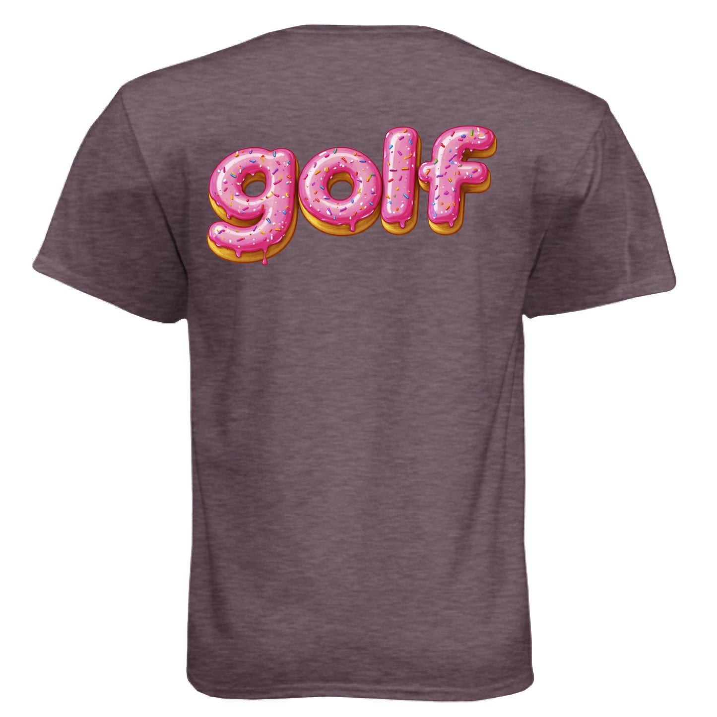Donut 2 Golf Graphic Tee – Soft Tri-Blend Tee back design from Clubbage