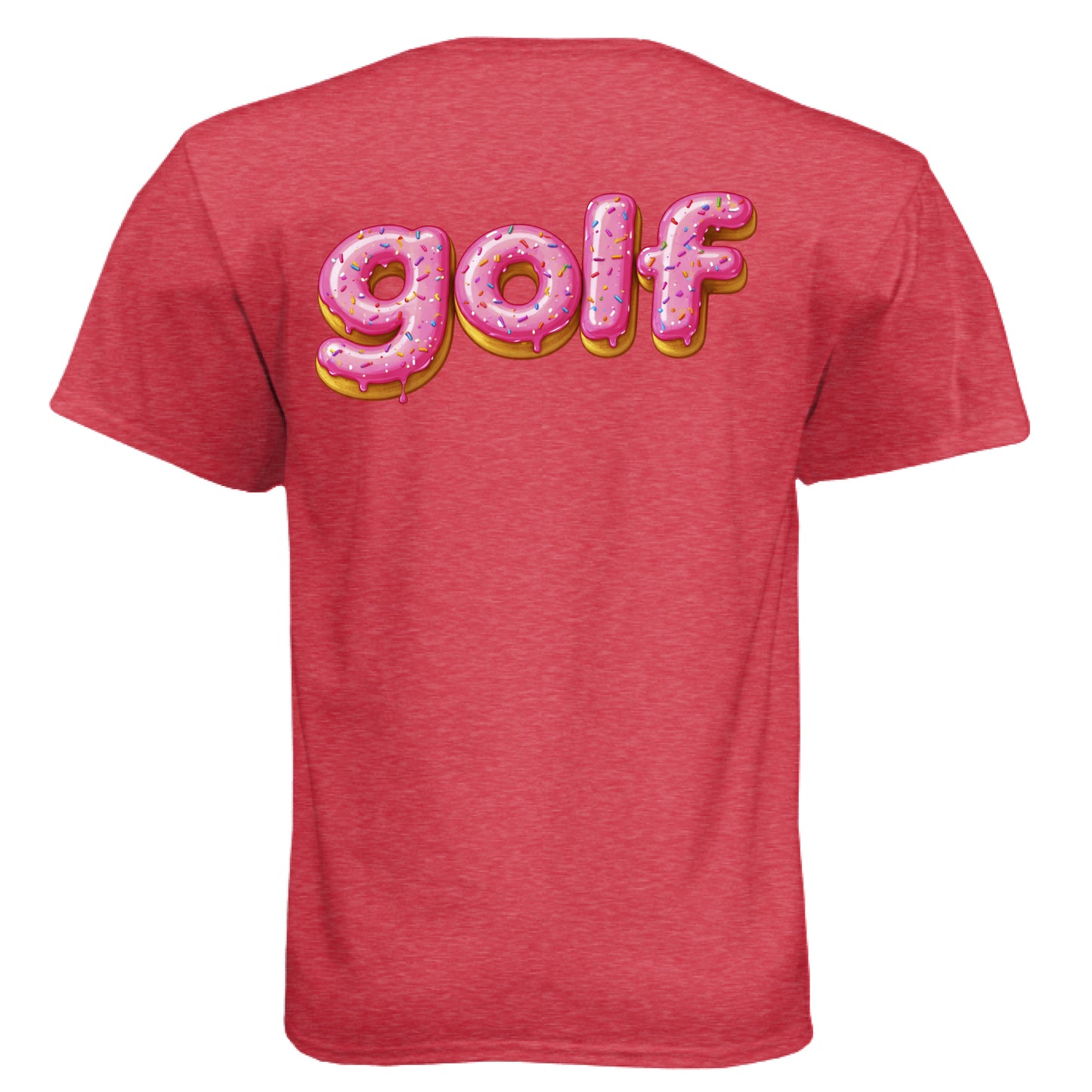 Donut 2 Golf Graphic Tee – Soft Tri-Blend Tee back design from Clubbage