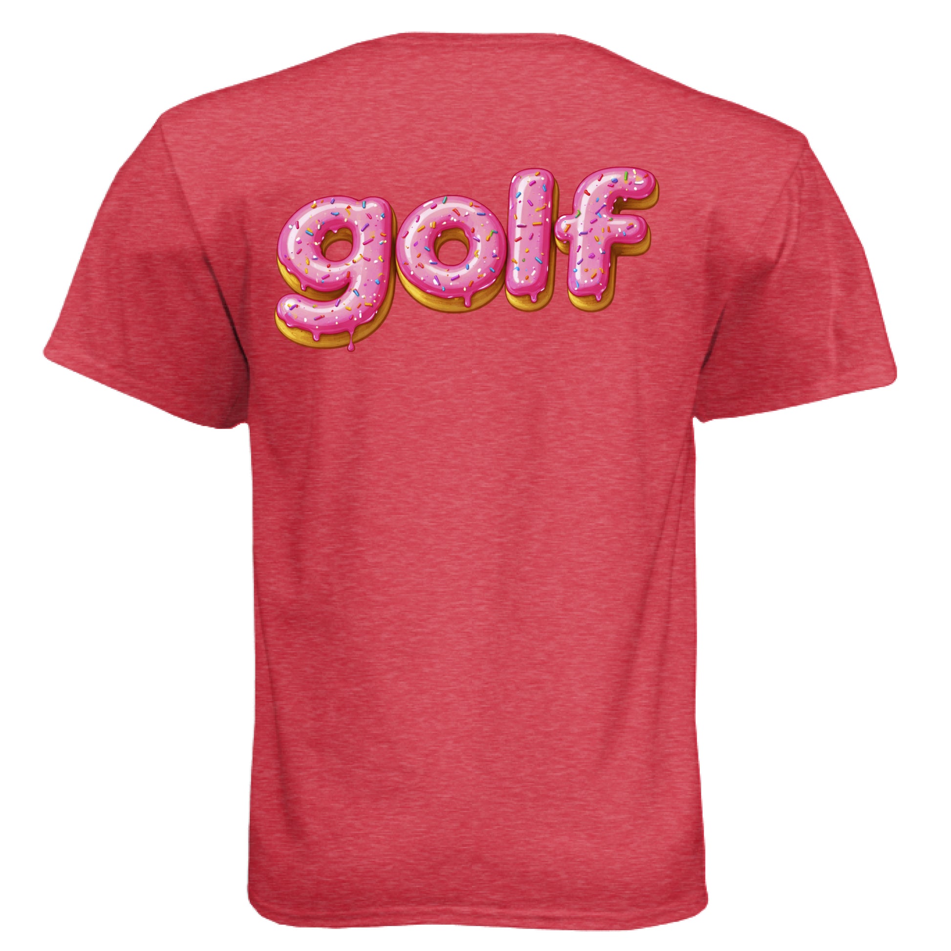 Donut 2 Golf Graphic Tee – Soft Tri-Blend Tee back design from Clubbage