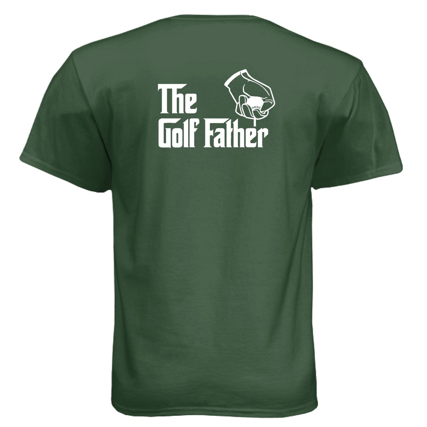 The Golf Father Golf Gift for Dad – Soft Tri-Blend Tee back design from Clubbage