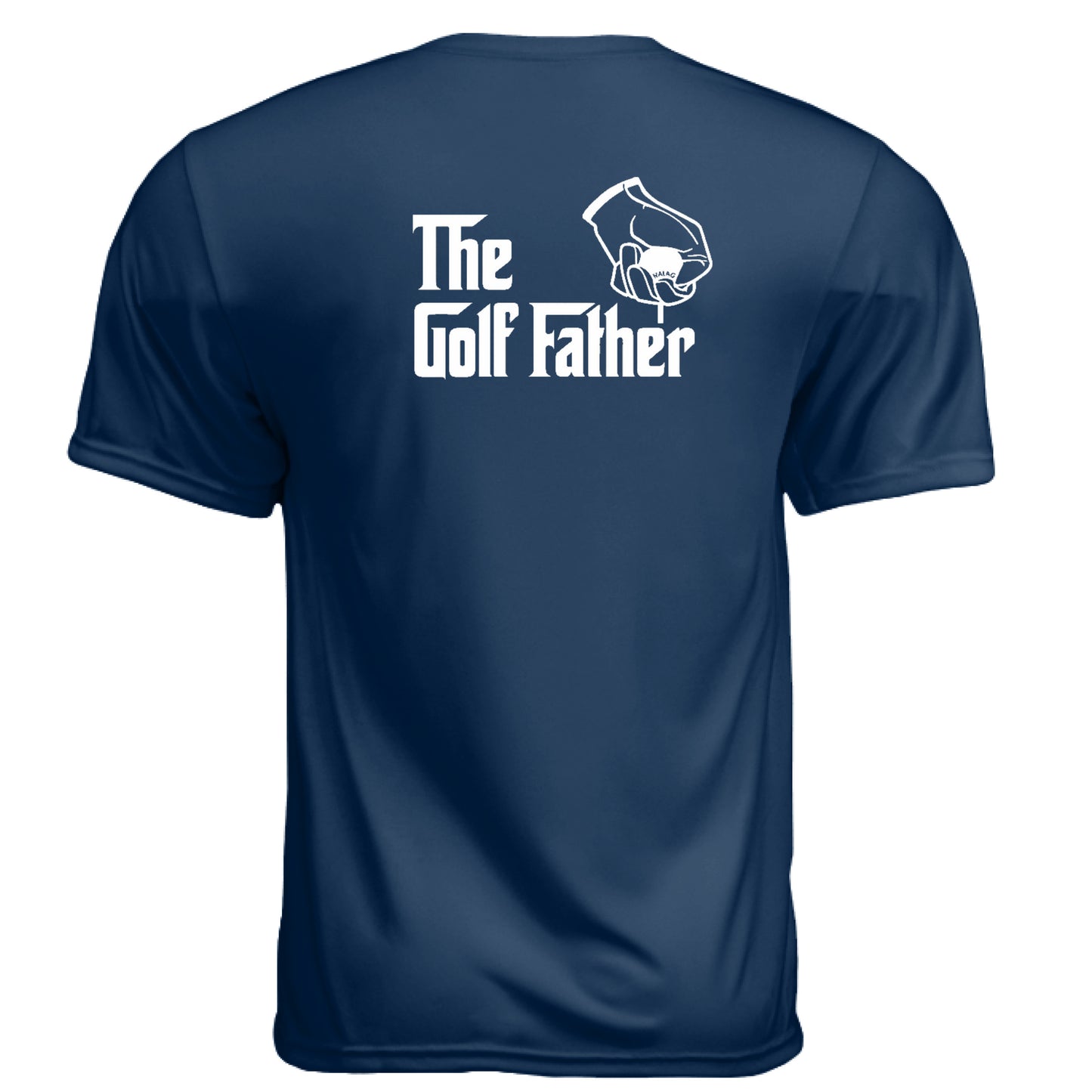 The Golf Father Golf Gift for Dad – Moisture-Wicking Tee back design from Clubbage
