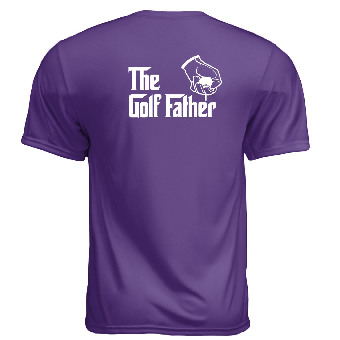 The Golf Father Golf Gift for Dad – Moisture-Wicking Tee back design from Clubbage