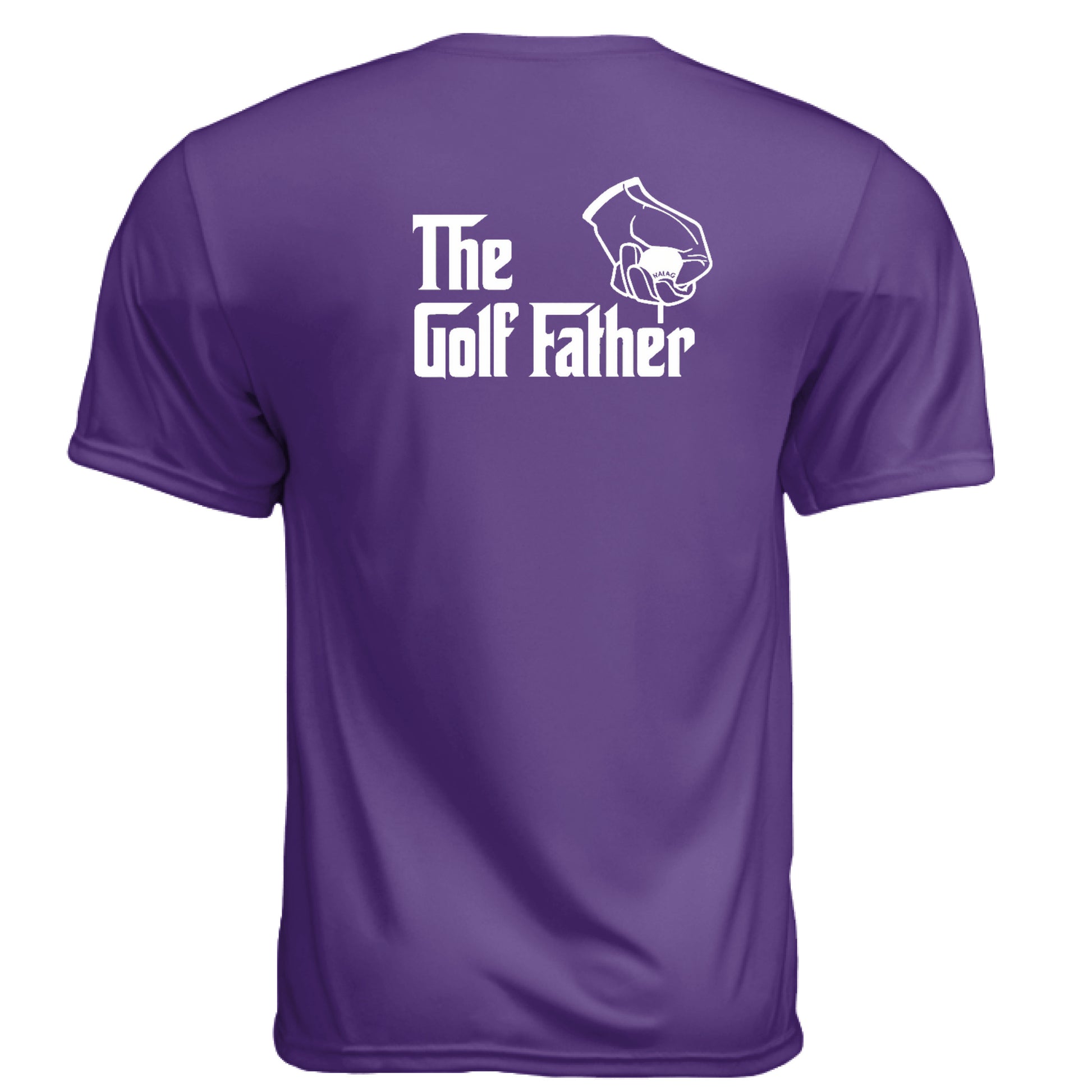 The Golf Father Golf Gift for Dad – Moisture-Wicking Tee back design from Clubbage