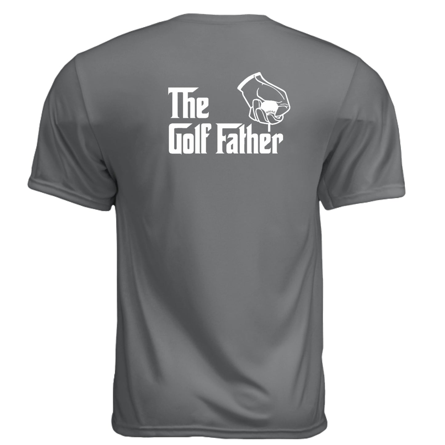 The Golf Father Golf Gift for Dad – Moisture-Wicking Tee back design from Clubbage