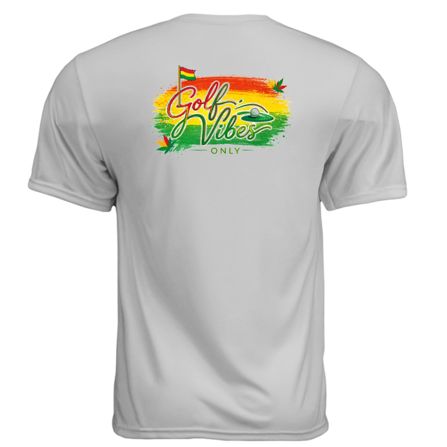 Golf Vibes Only 2 Golf Graphic Tee – Moisture-Wicking Tee back design from Clubbage