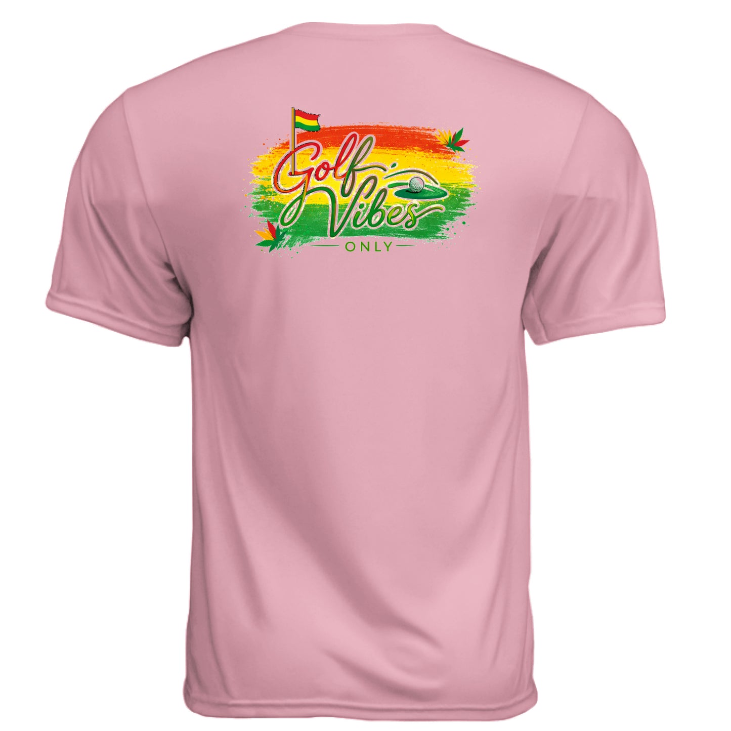 Golf Vibes Only 2 Golf Graphic Tee – Moisture-Wicking Tee back design from Clubbage