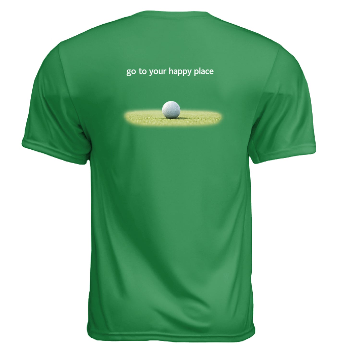 To Your Happy Place Funny Golf Shirt – Moisture-Wicking Tee back design from Clubbage