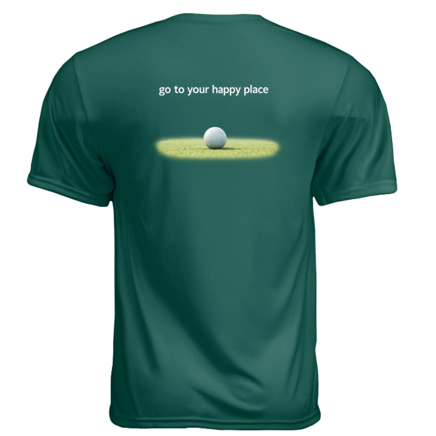 To Your Happy Place Funny Golf Shirt – Moisture-Wicking Tee back design from Clubbage