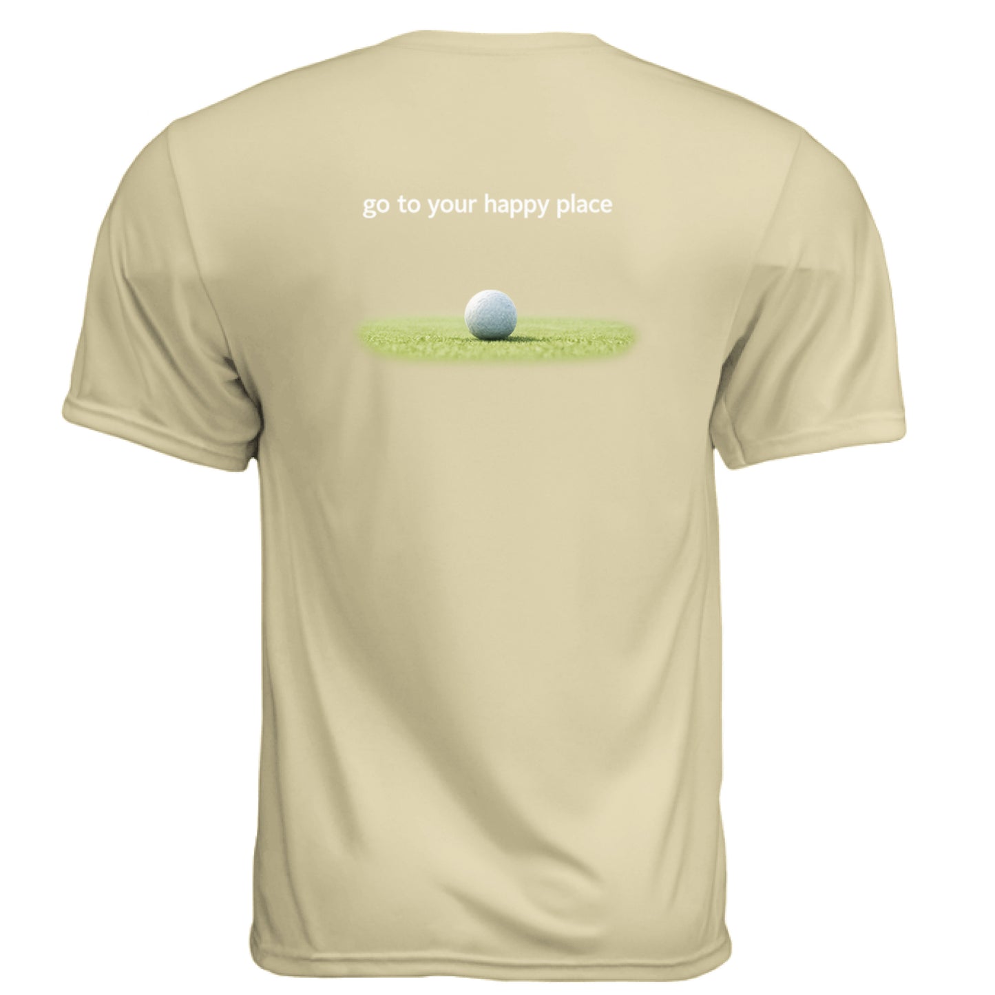 To Your Happy Place Funny Golf Shirt – Moisture-Wicking Tee back design from Clubbage
