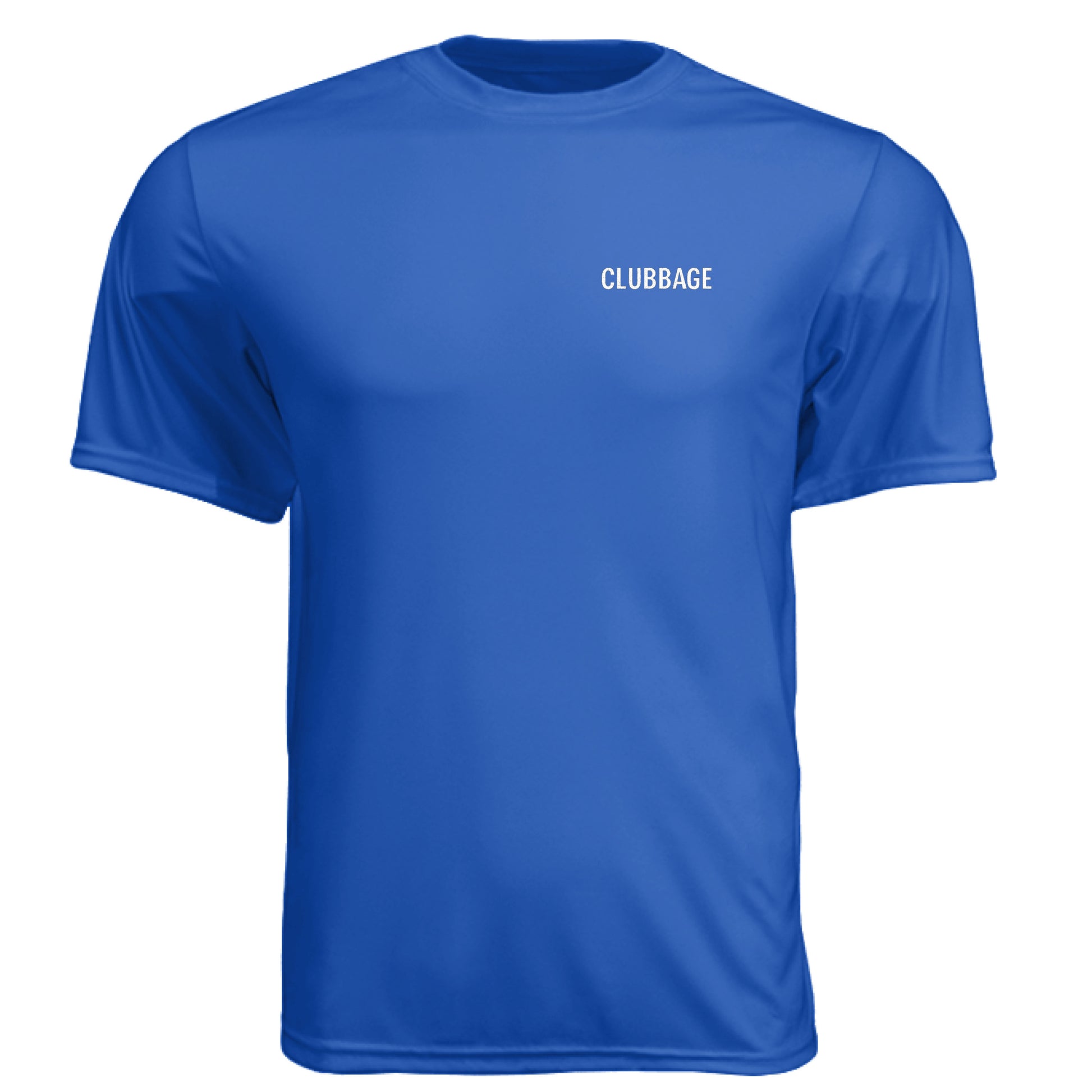 Too Stupid to Quit Funny Golf Shirt – Moisture-Wicking Tee front logo view from Clubbage