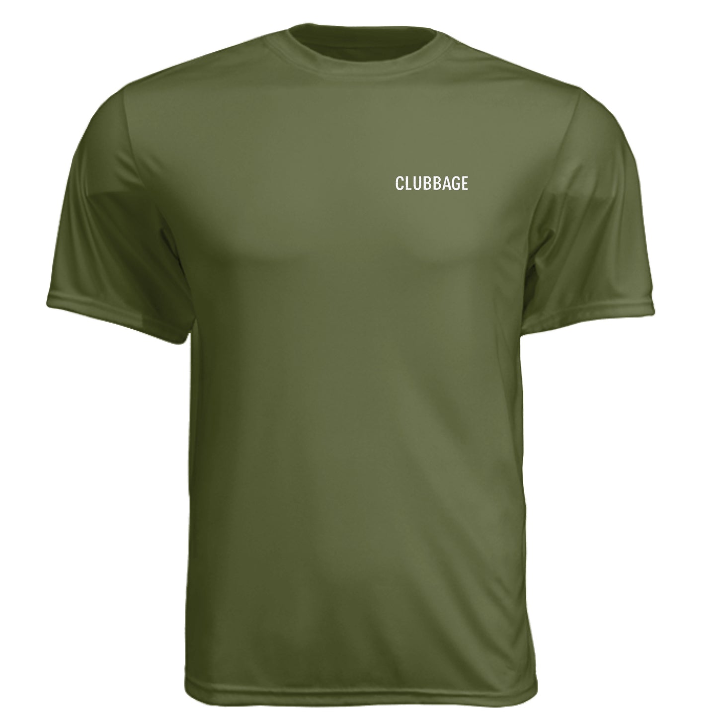 Too Stupid to Quit Funny Golf Shirt – Moisture-Wicking Tee front logo view from Clubbage