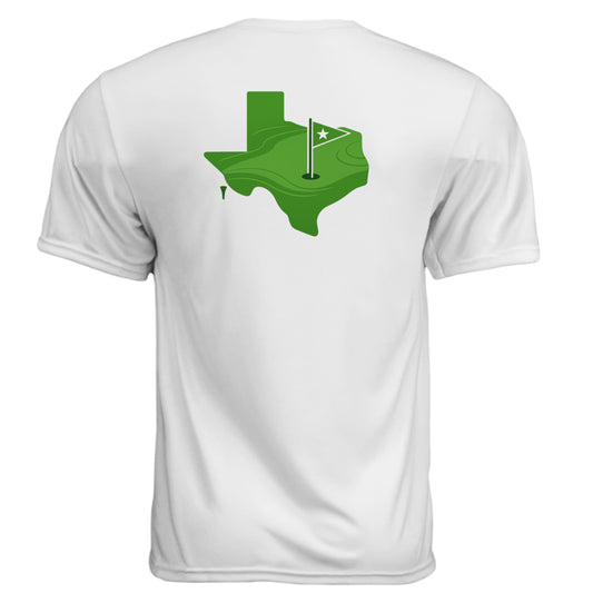 Your State Pride – Texas Golf Shirt – Moisture-Wicking Tee back design, Texas state pride golf shirt from Clubbage
