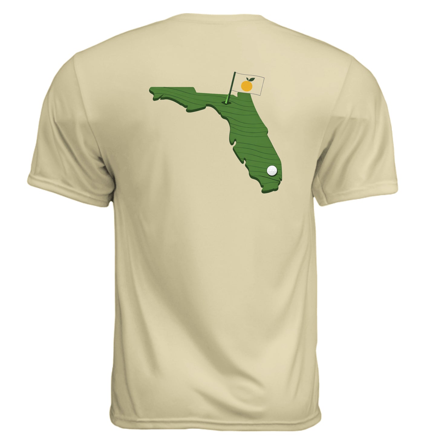 Your State Pride – Florida Golf Shirt – Moisture-Wicking Tee back design, Florida state pride golf shirt from Clubbage