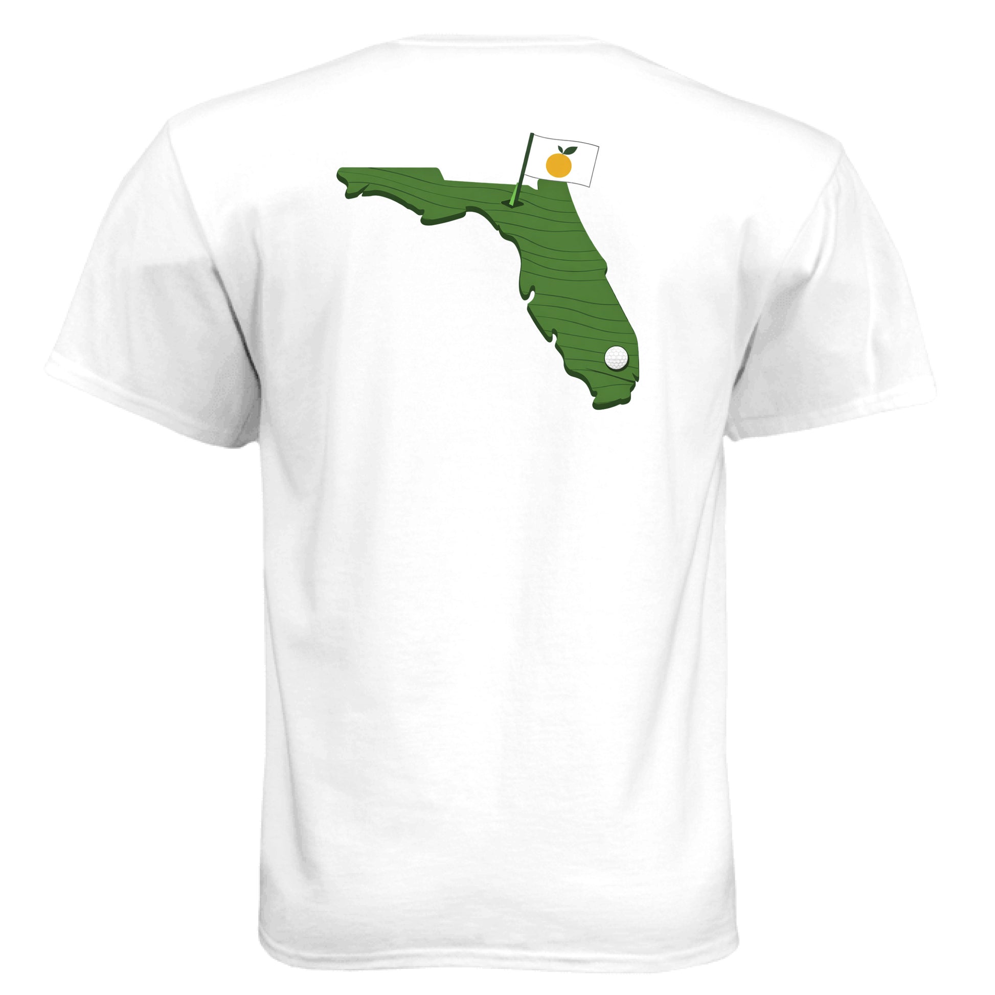 Your State Pride – Florida Golf Shirt – Soft Tri-Blend Tee back design, Florida state pride golf shirt from Clubbage