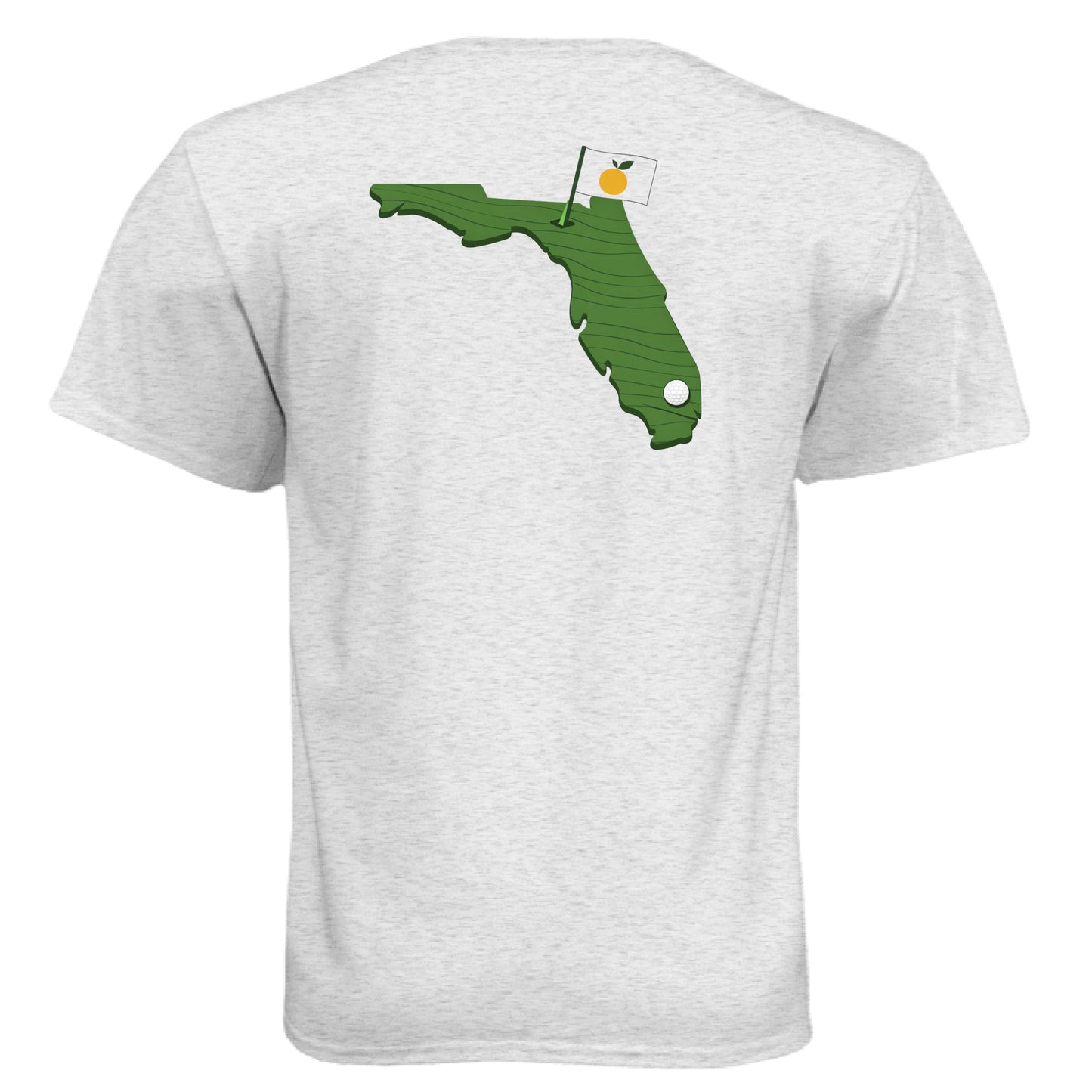 Your State Pride – Florida Golf Shirt – Soft Tri-Blend Tee back design, Florida state pride golf shirt from Clubbage