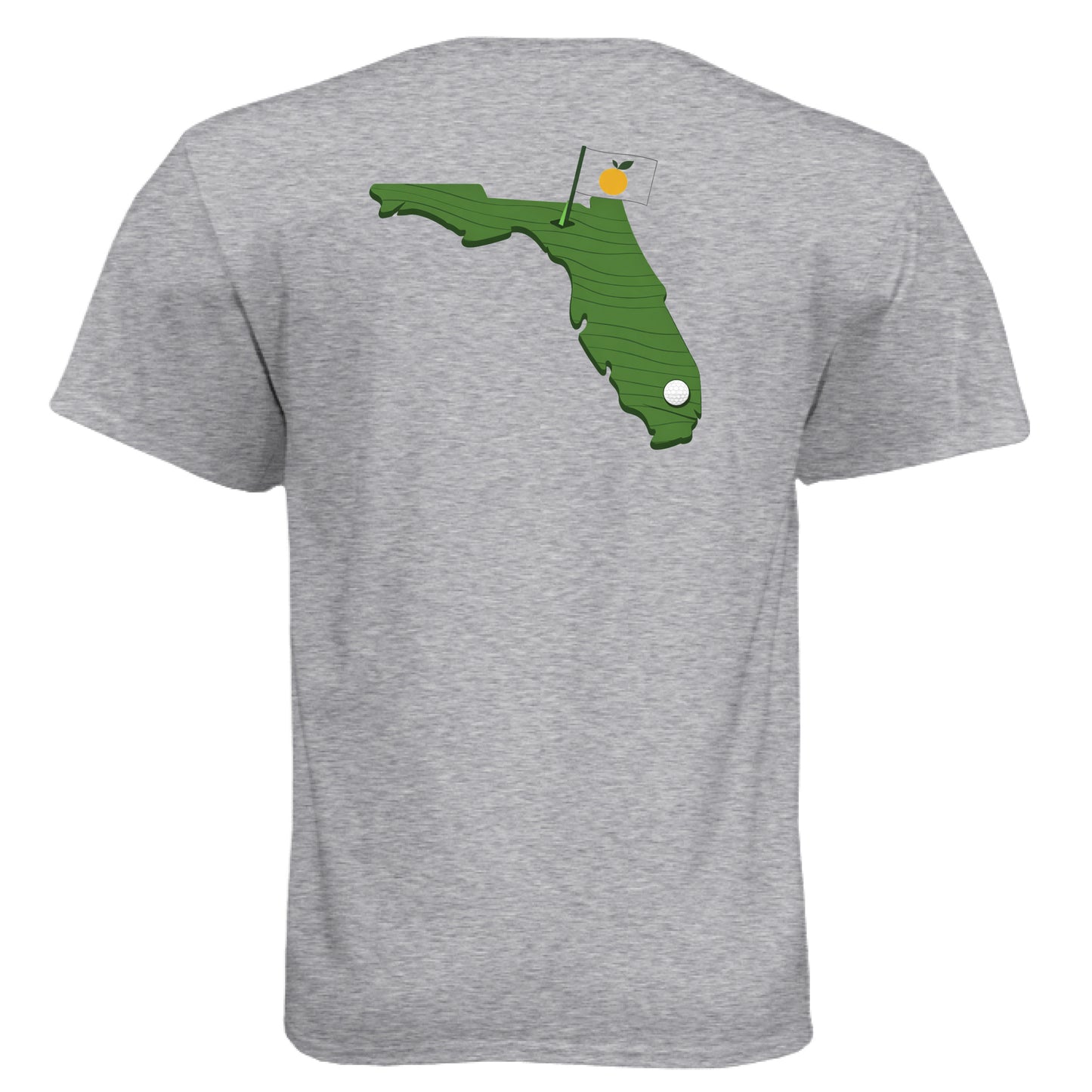 Your State Pride – Florida Golf Shirt – Soft Tri-Blend Tee back design, Florida state pride golf shirt from Clubbage
