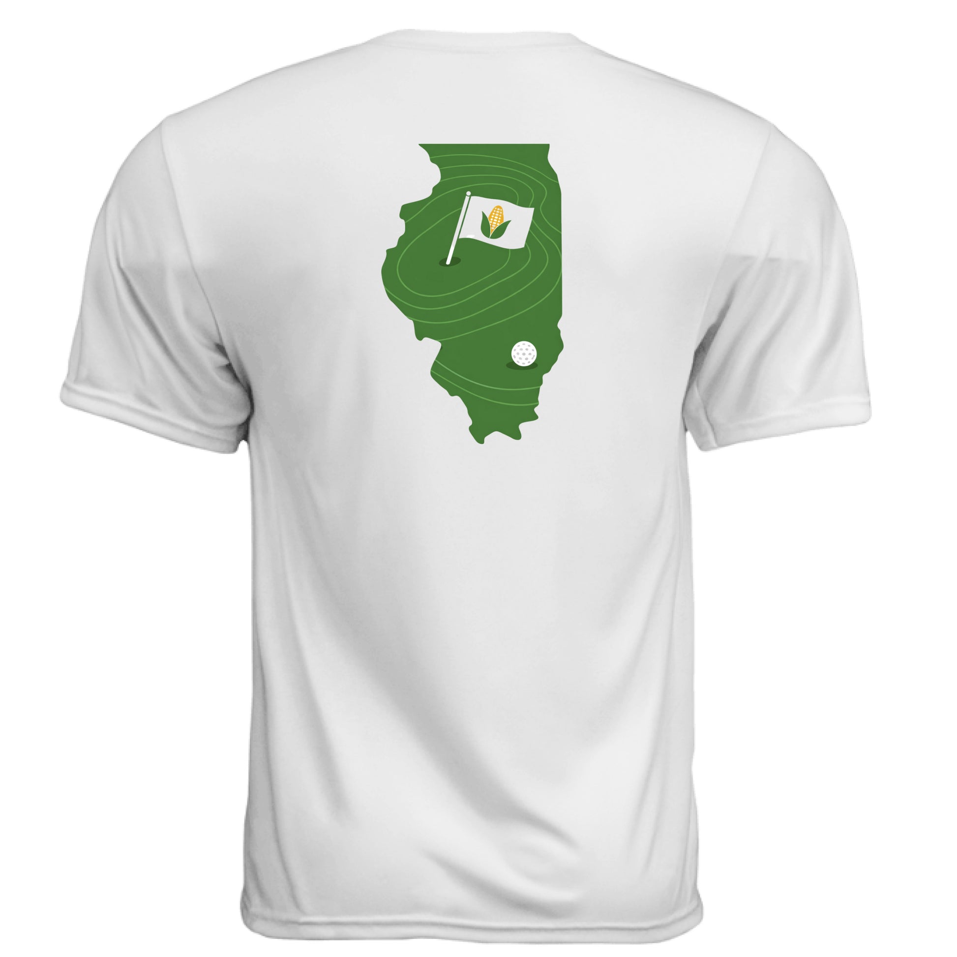 Your State Pride – Illinois Golf Shirt – Moisture-Wicking Tee - Clubbage - Your State Pride – Illinois Golf Shirt – Moisture