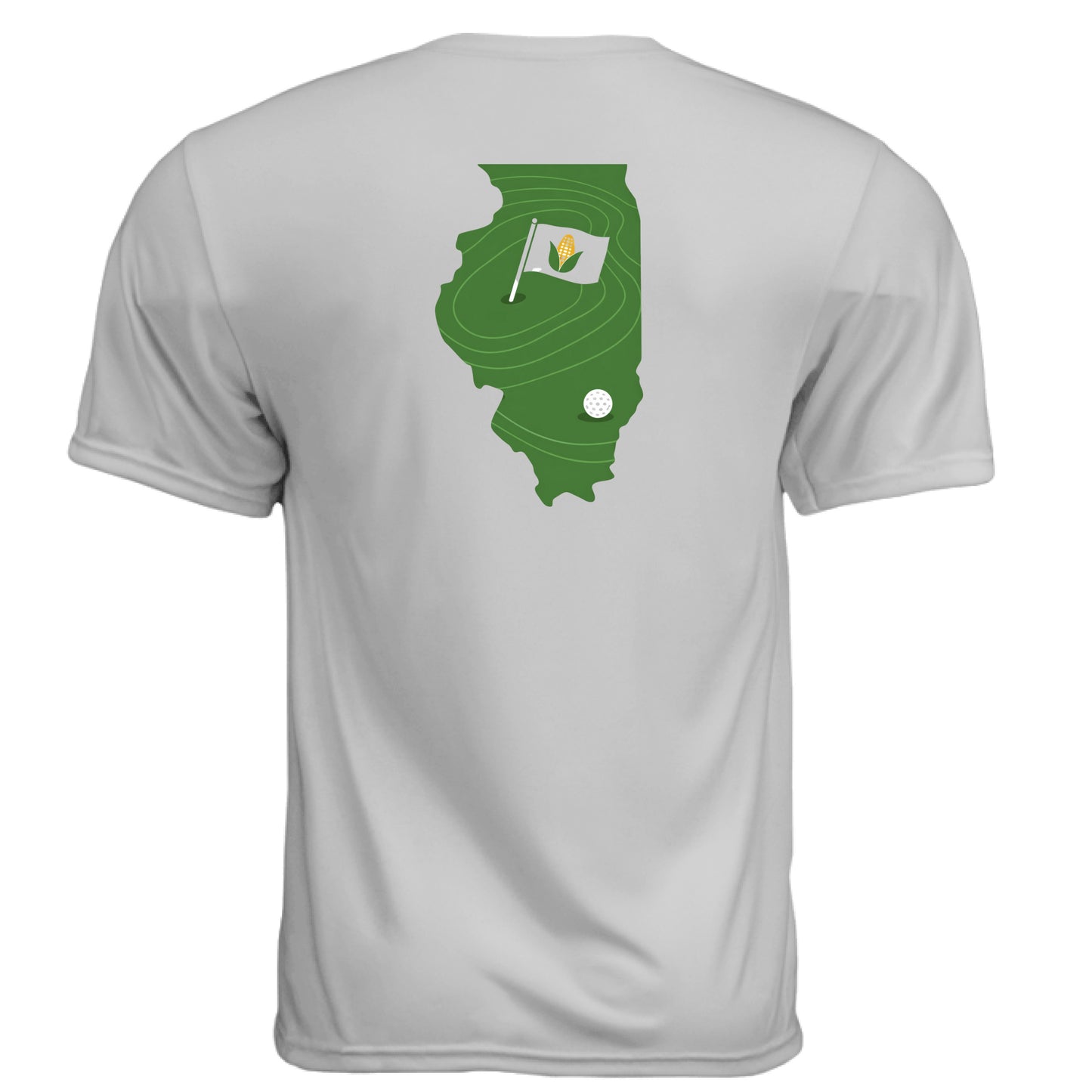 Your State Pride – Illinois Golf Shirt – Moisture-Wicking Tee - Clubbage - Your State Pride – Illinois Golf Shirt – Moisture