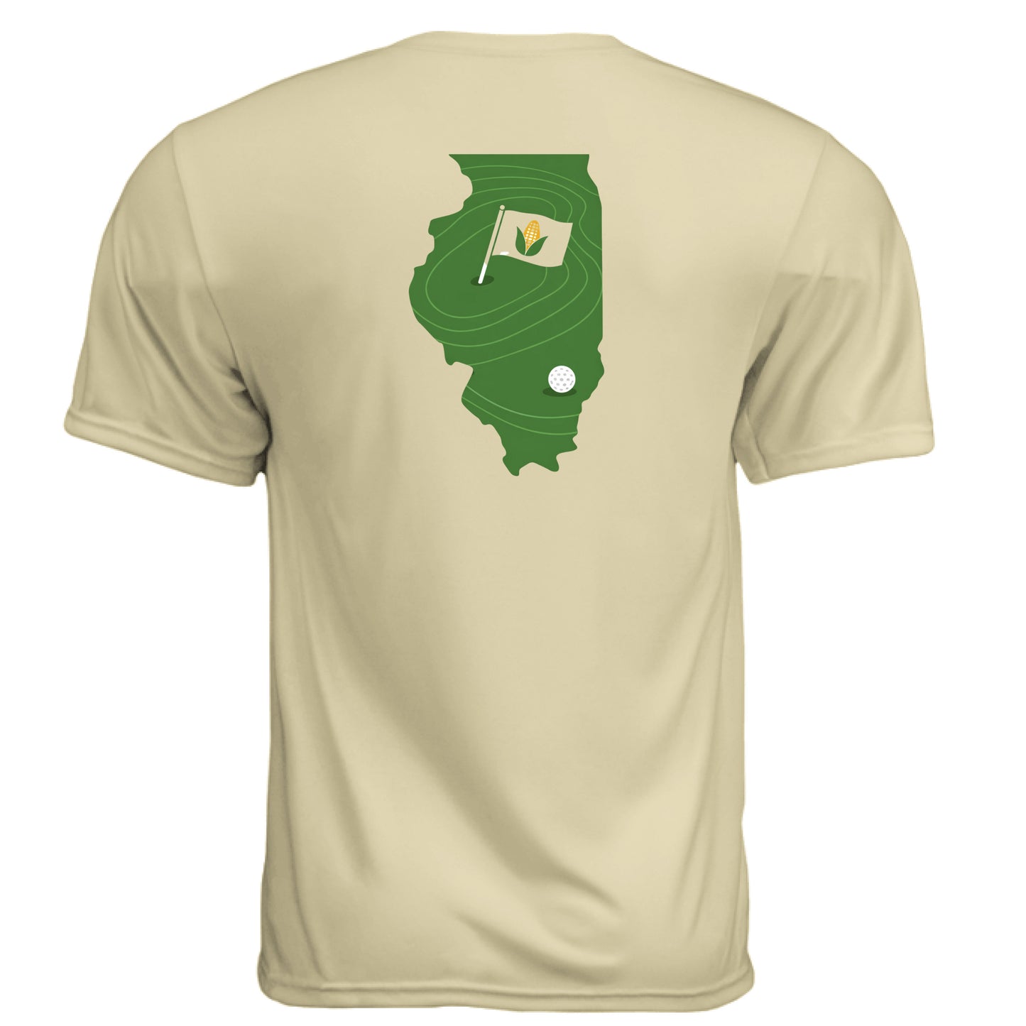 Your State Pride – Illinois Golf Shirt – Moisture-Wicking Tee - Clubbage - Your State Pride – Illinois Golf Shirt – Moisture