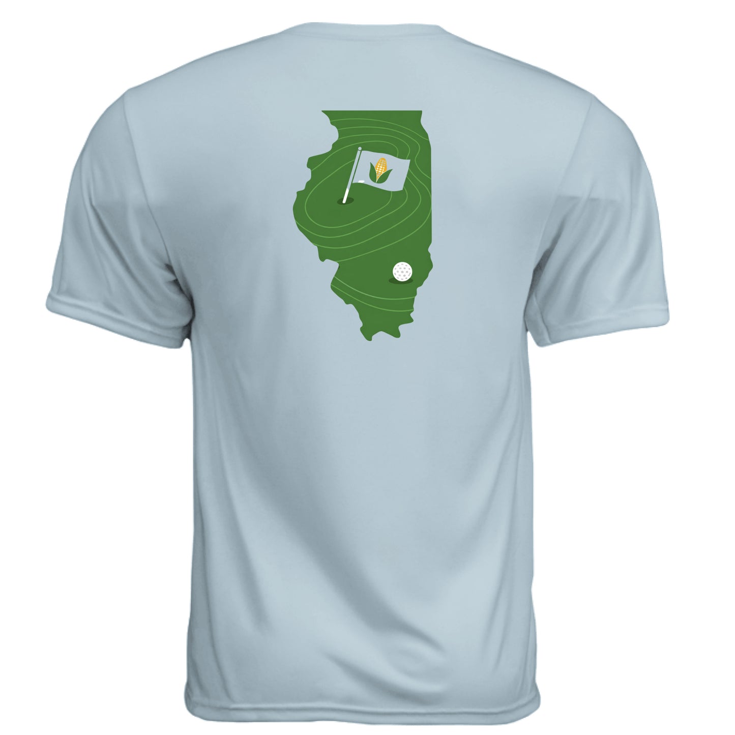 Your State Pride – Illinois Golf Shirt – Moisture-Wicking Tee - Clubbage - Your State Pride – Illinois Golf Shirt – Moisture
