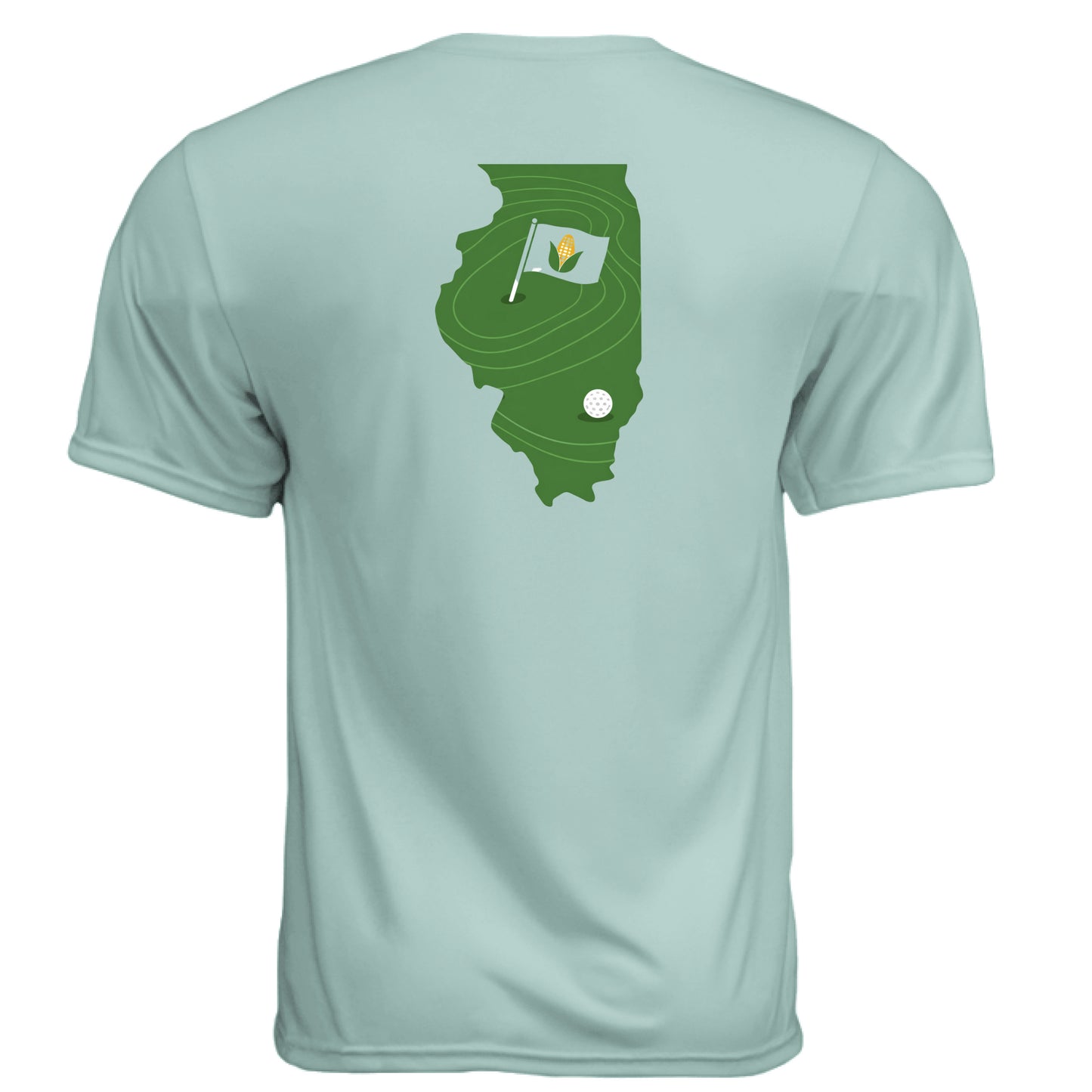 Your State Pride – Illinois Golf Shirt – Moisture-Wicking Tee - Clubbage - Your State Pride – Illinois Golf Shirt – Moisture