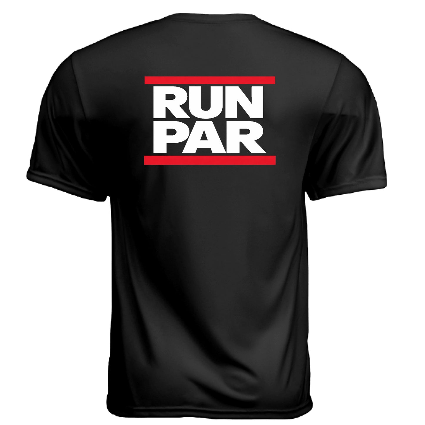 Run PAR Funny Golf Shirt – Moisture-Wicking Tee back design from Clubbage