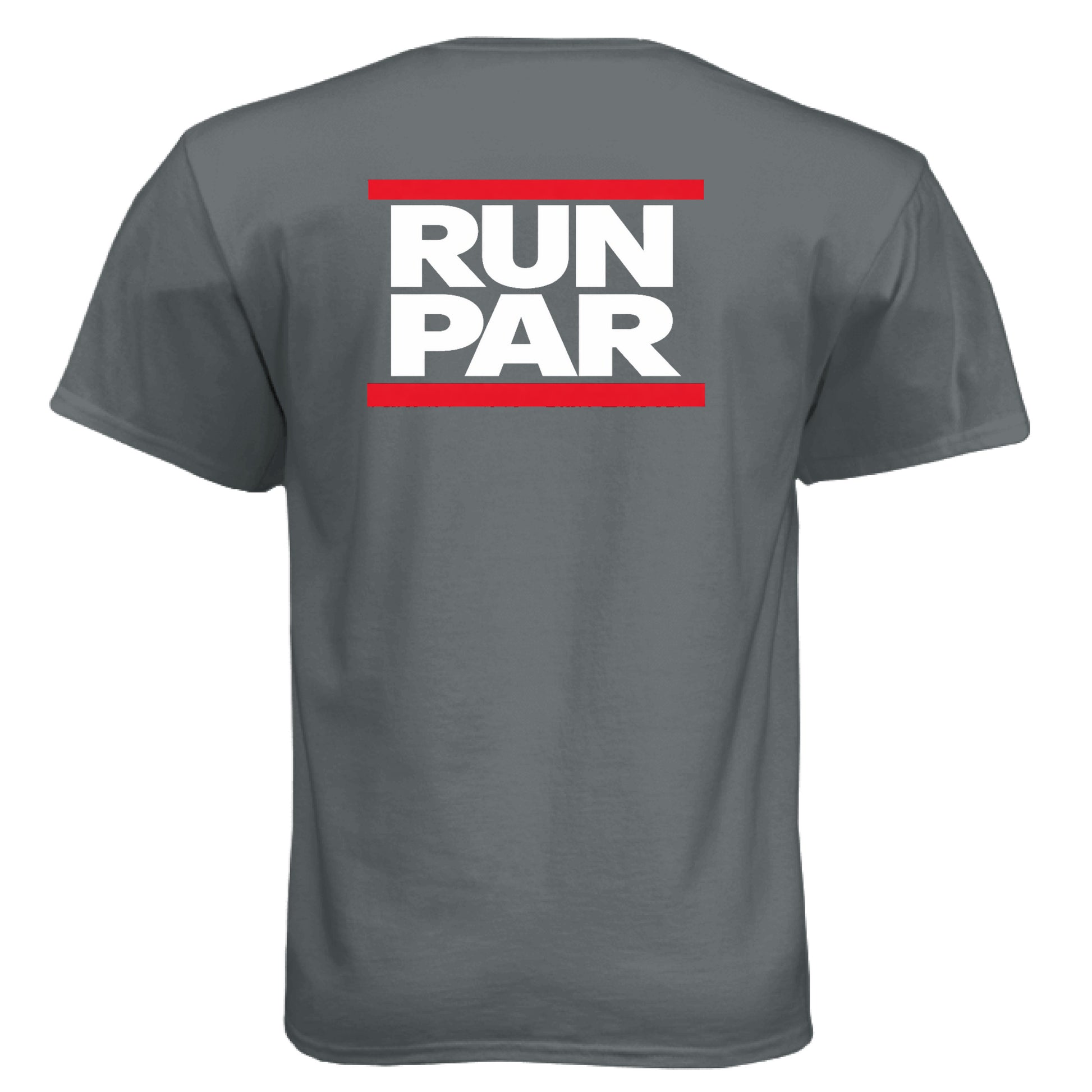 Run PAR Funny Golf Shirt – Soft Tri-Blend Tee back design from Clubbage
