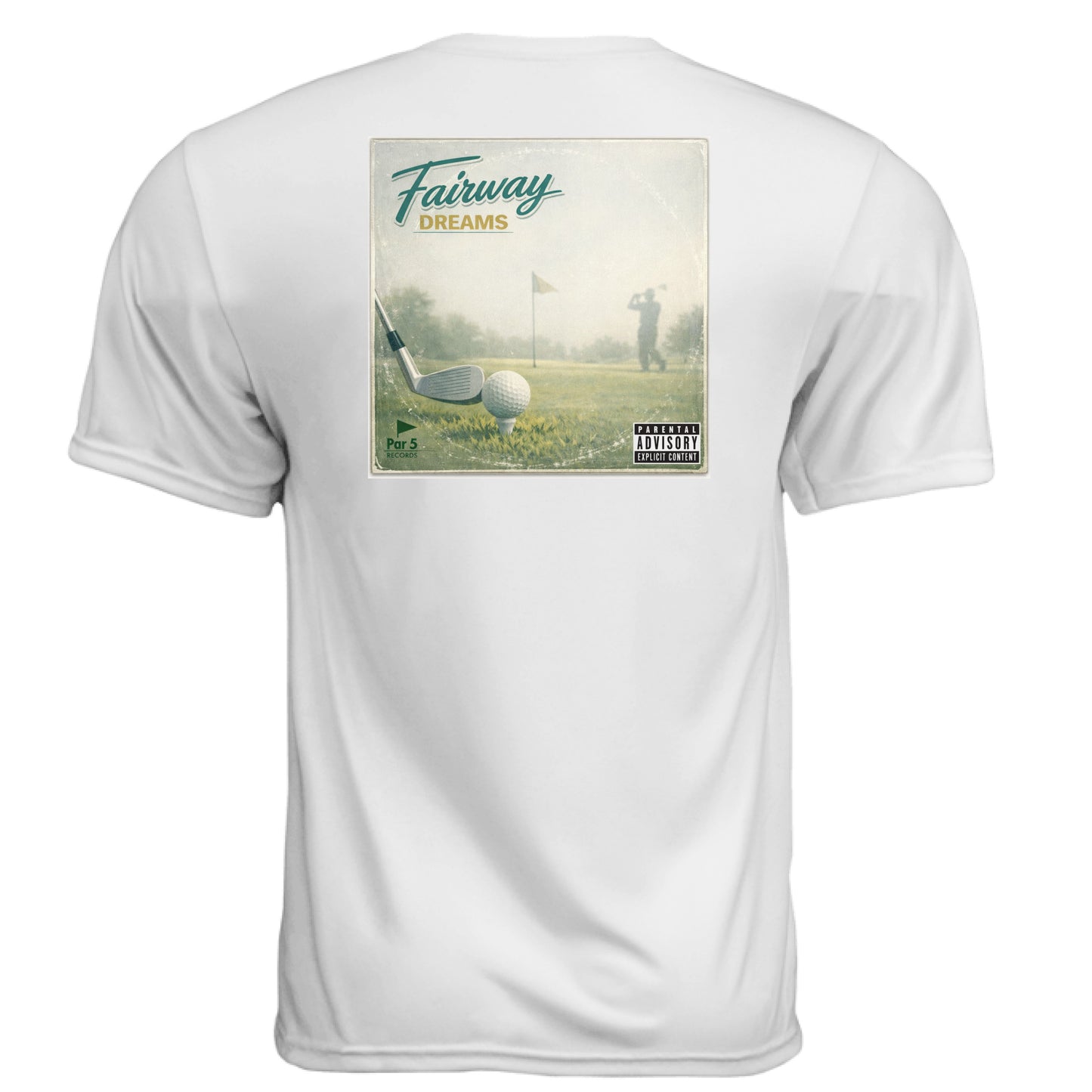 90s Fairway Dreams Cover Vintage Golf Shirt – Moisture-Wicking Tee back design from Clubbage