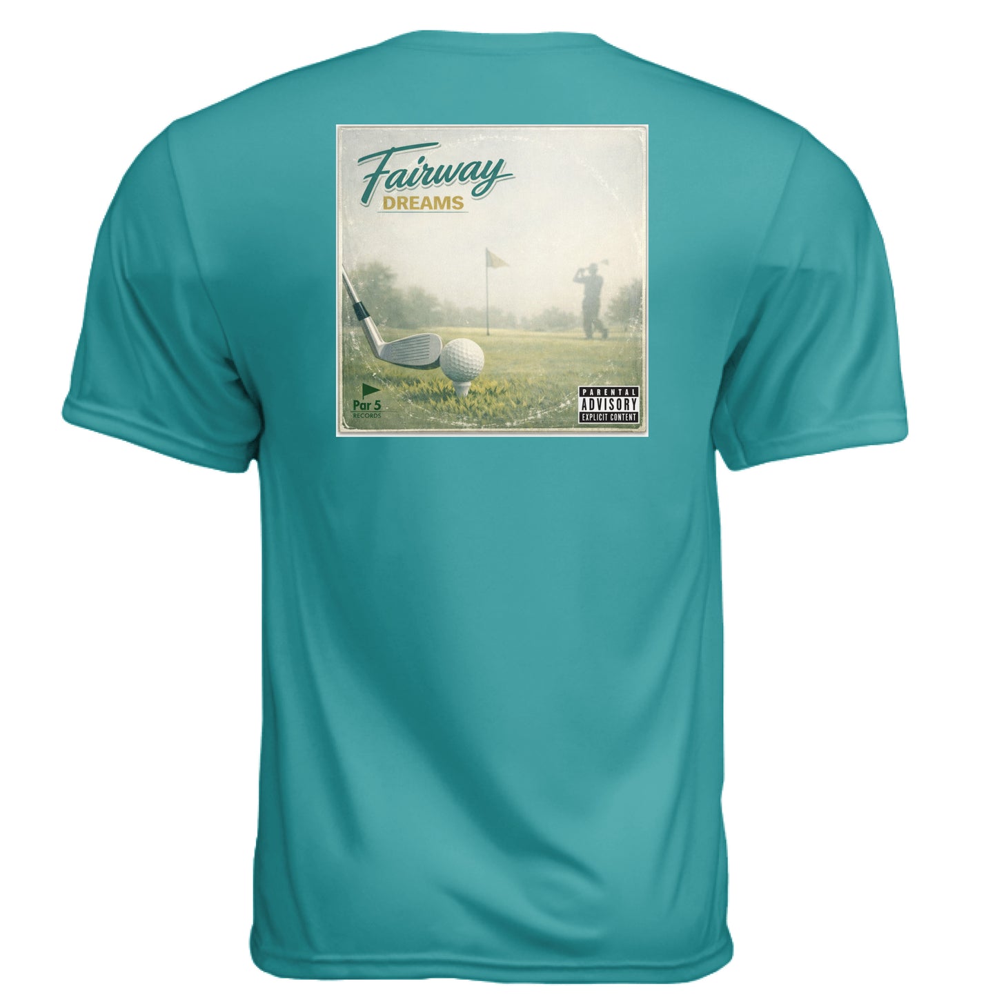90s Fairway Dreams Cover Vintage Golf Shirt – Moisture-Wicking Tee back design from Clubbage