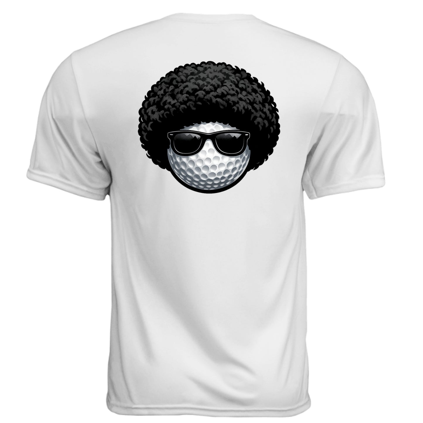 Afro Vibe Golf Graphic Tee – Moisture-Wicking Tee back design from Clubbage
