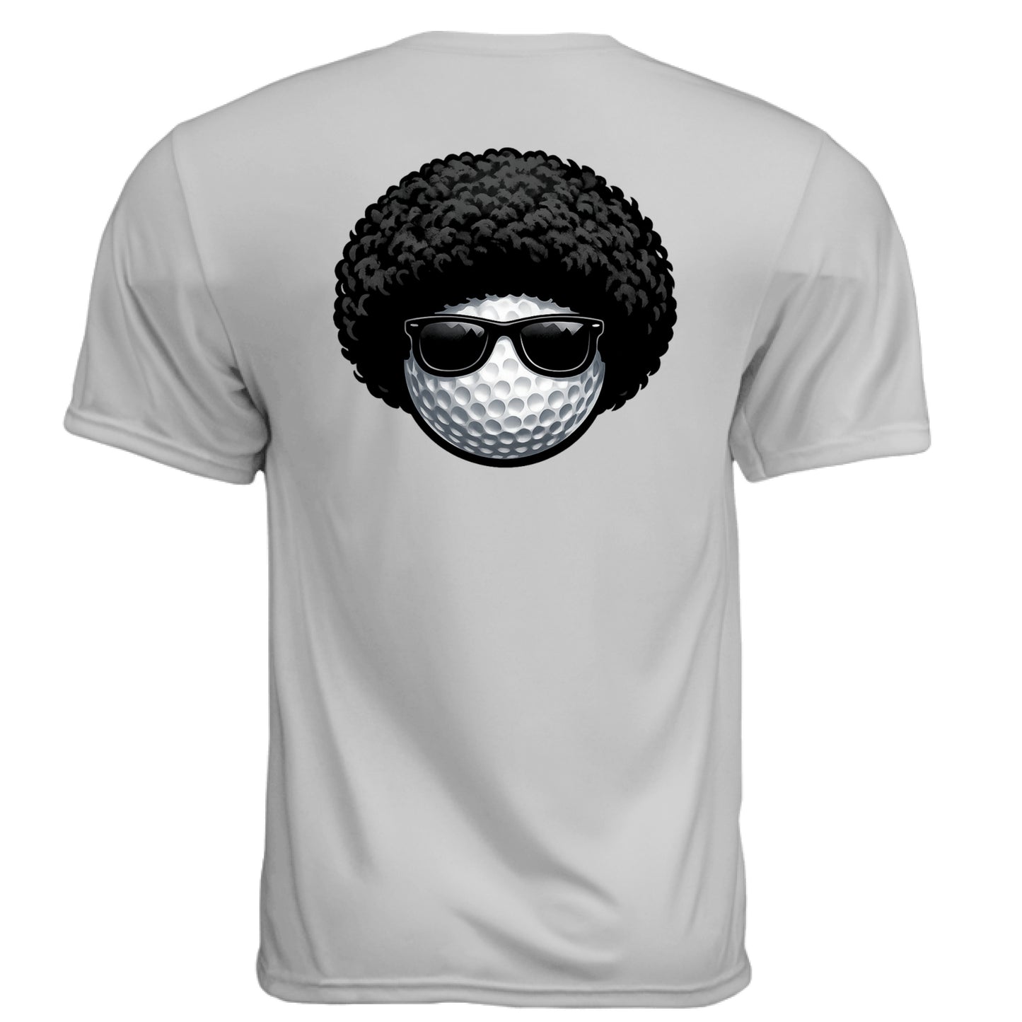 Afro Vibe Golf Graphic Tee – Moisture-Wicking Tee back design from Clubbage