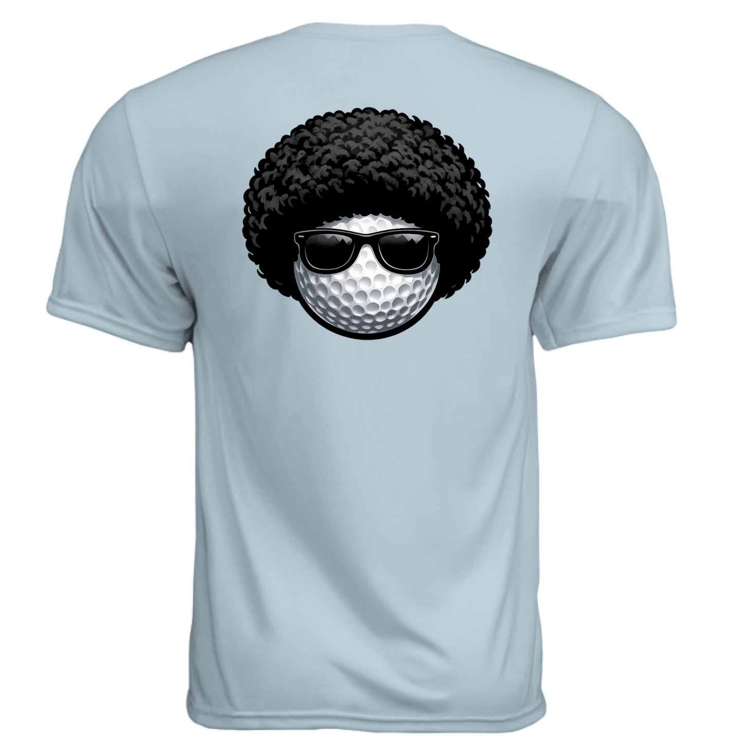 Afro Vibe Golf Graphic Tee – Moisture-Wicking Tee back design from Clubbage
