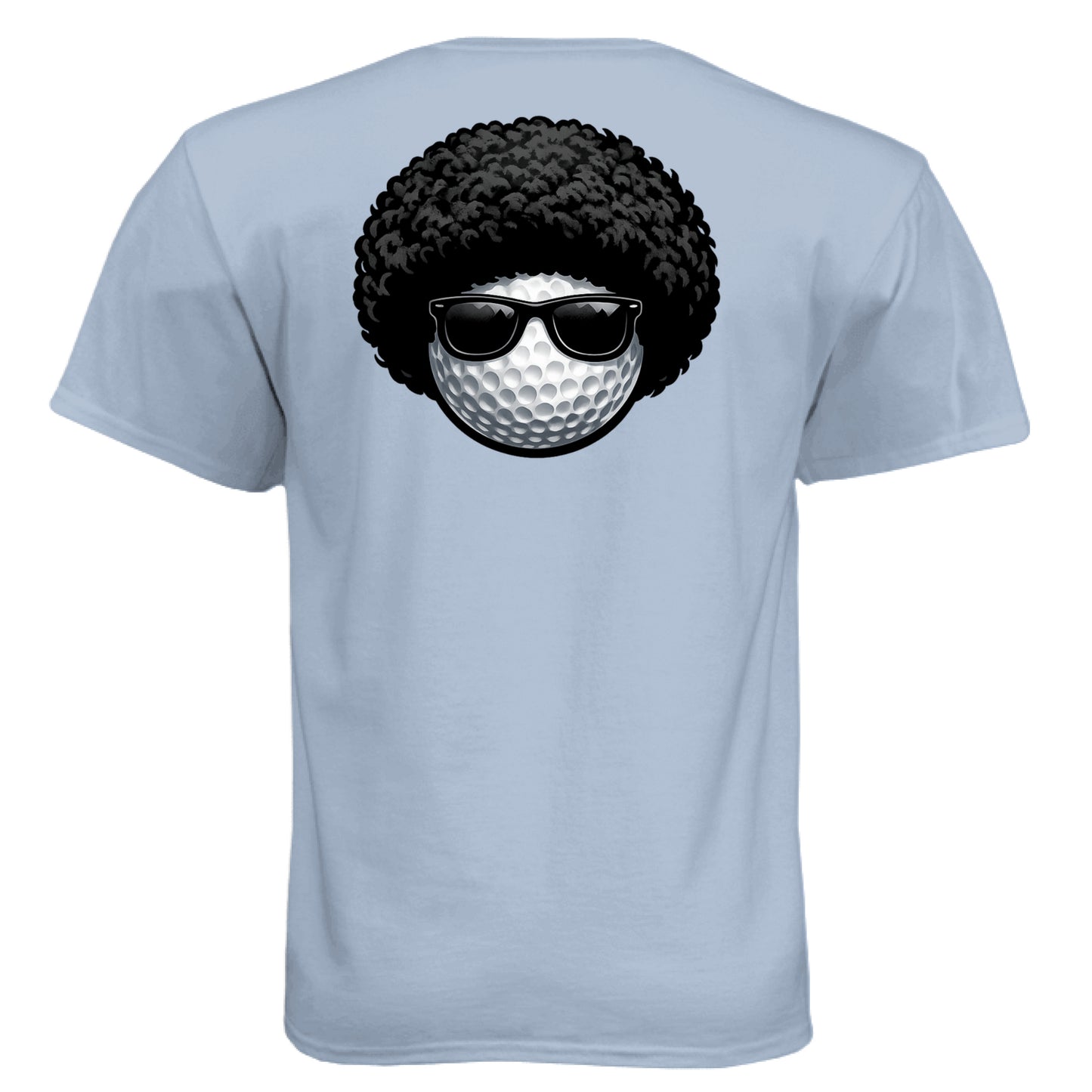 Afro Vibe Golf Graphic Tee – Soft Tri-Blend Tee back design from Clubbage