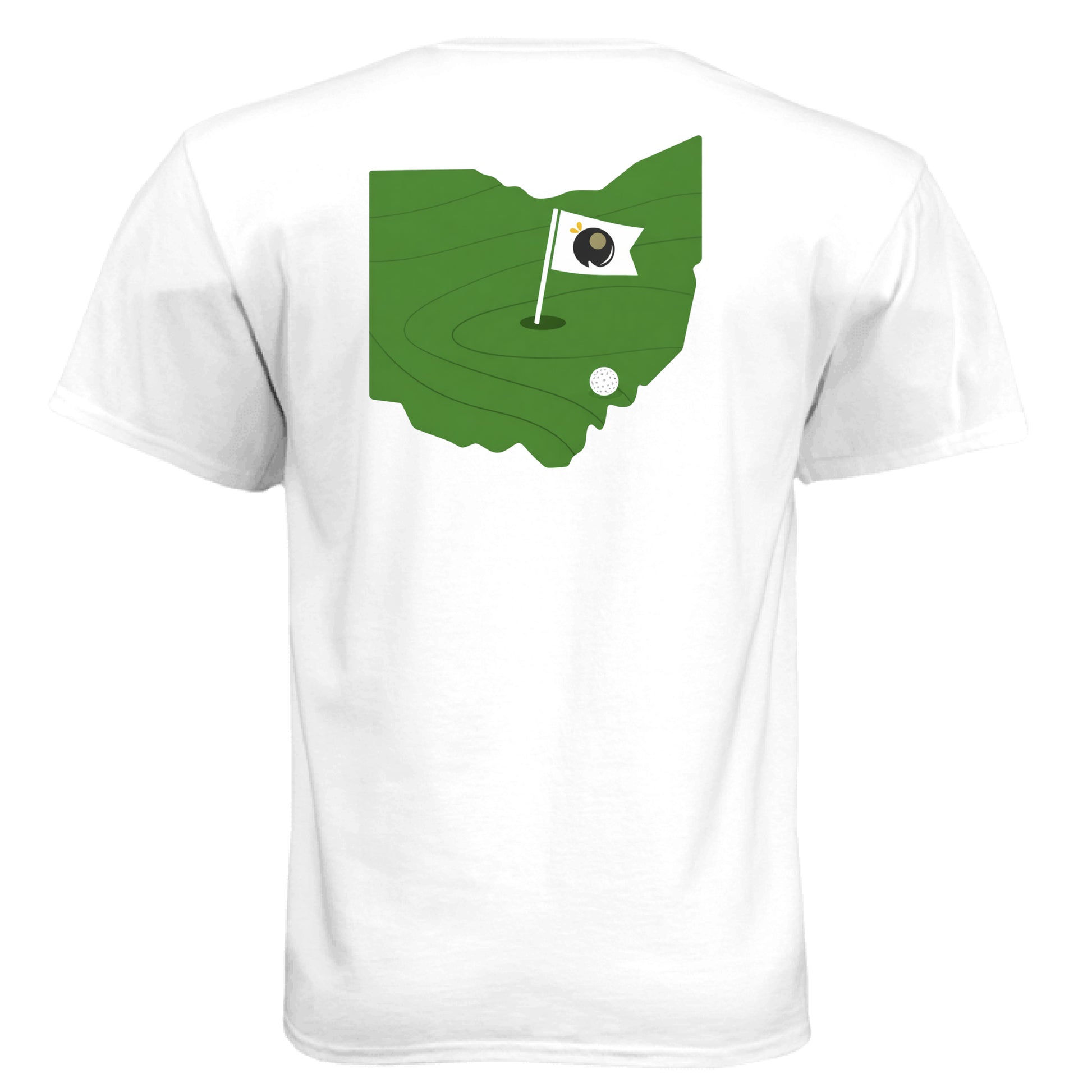 Your State Pride – Pennsylvania Golf Shirt – Soft Tri-Blend Tee back design, Pennsylvania state pride golf shirt from Clubbage