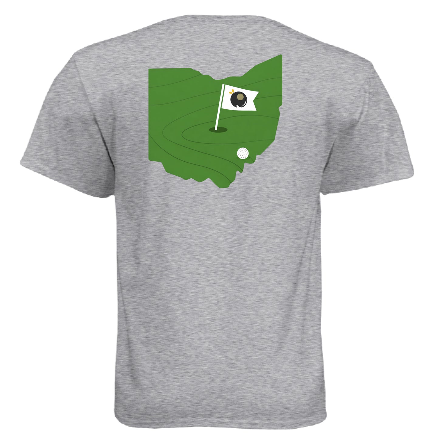 Your State Pride – Pennsylvania Golf Shirt – Soft Tri-Blend Tee back design, Pennsylvania state pride golf shirt from Clubbage