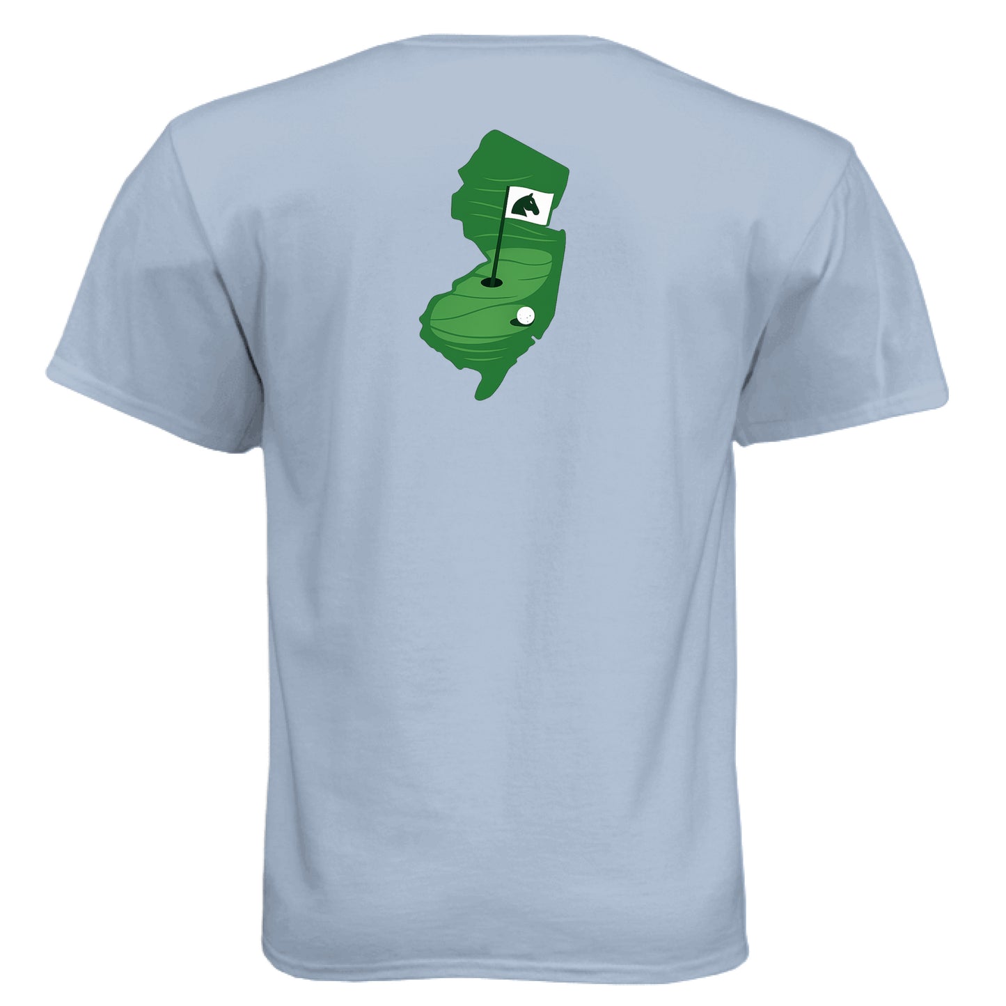 Your State Pride – New Jersey Golf Shirt – Soft Tri-Blend Tee back design, New Jersey state pride golf shirt from Clubbage