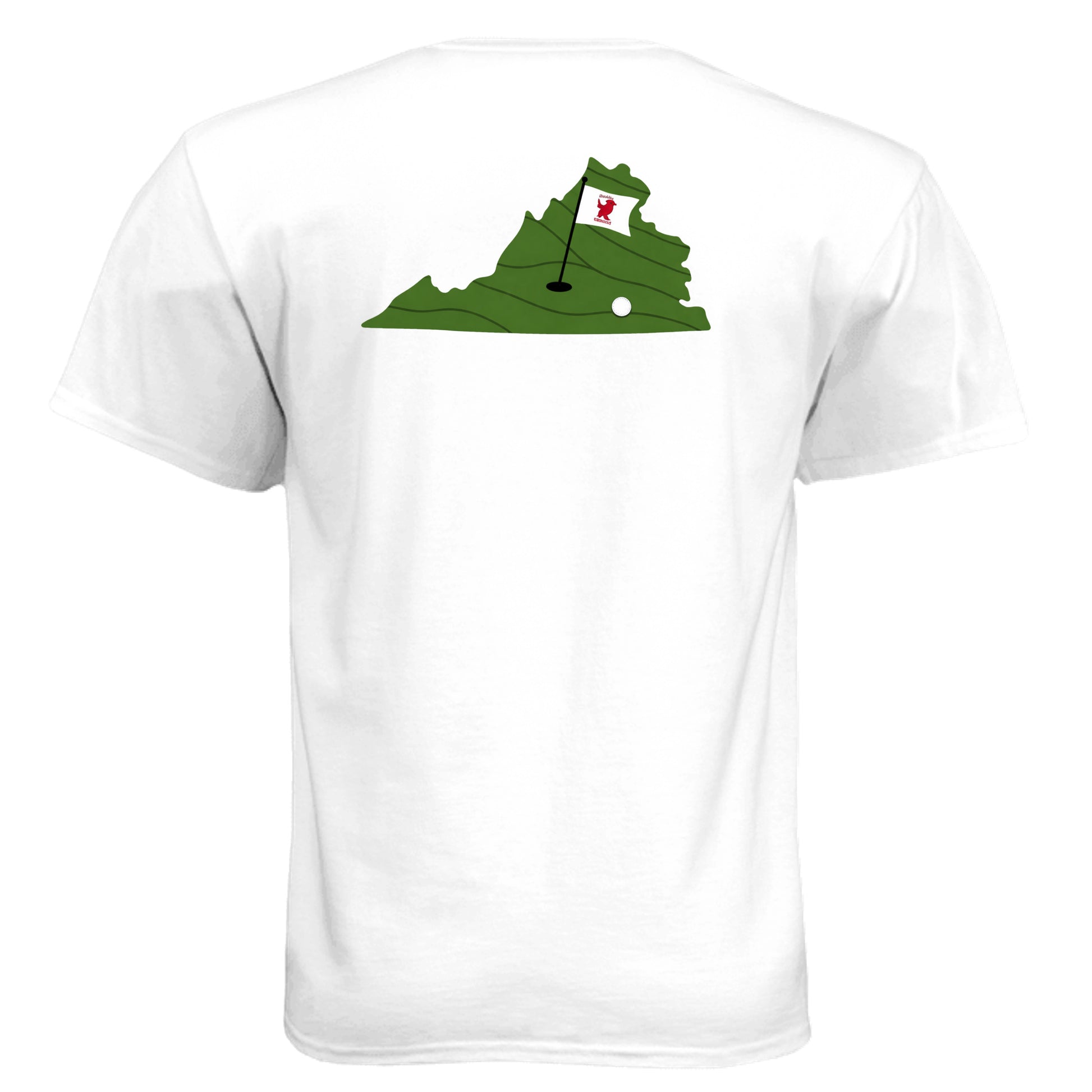 Your State Pride – Kentucky Golf Shirt – Soft Tri-Blend Tee back design, Kentucky state pride golf shirt from Clubbage