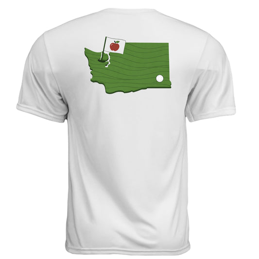 Your State Pride – Washington Golf Shirt – Moisture-Wicking Tee back design, Washington state pride golf shirt from Clubbage