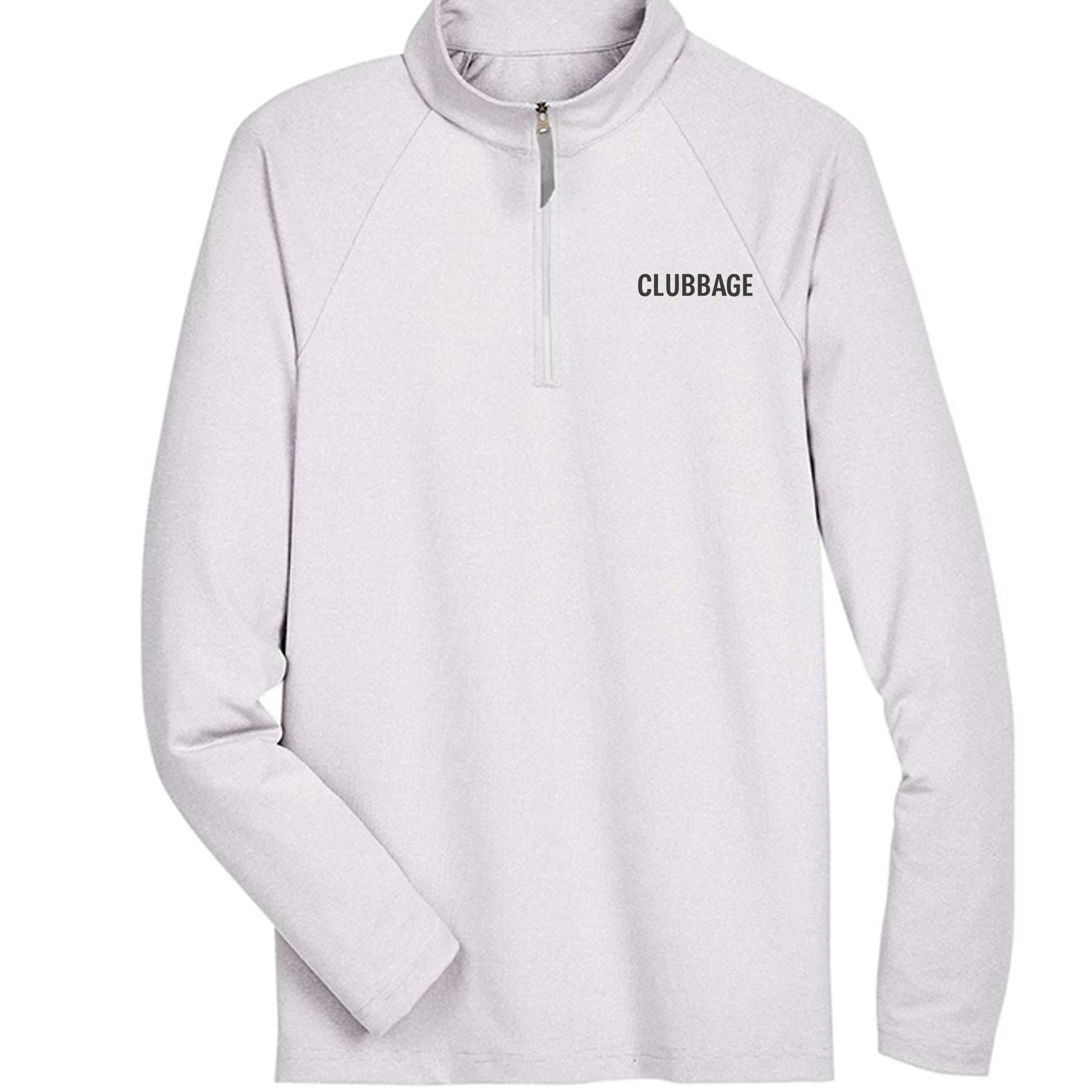 Your Clubbage Merch – Clubbage Quarter Zip Golf Quarter-Zip front view from Clubbage