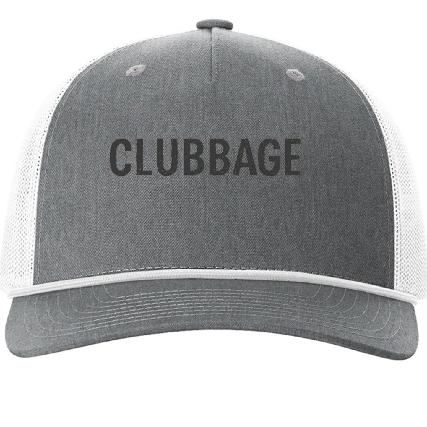 Your Clubbage Merch – Clubbage Rope Cap Golf Hat front view from Clubbage