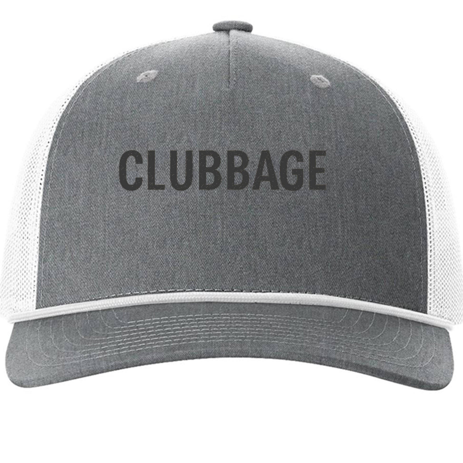Your Clubbage Merch – Clubbage Rope Cap Golf Hat front view from Clubbage