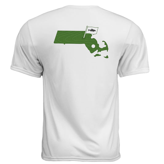 Your State Pride – Massachusetts Golf Shirt – Moisture-Wicking Tee back design, Massachusetts state pride golf shirt from Clubbage