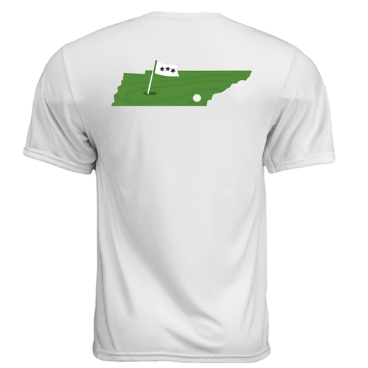 Your State Pride – Tennessee Golf Shirt – Moisture-Wicking Tee back design, Tennessee state pride golf shirt from Clubbage