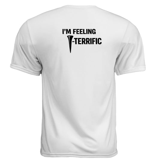 Terrific Funny Golf Shirt – Moisture-Wicking Tee back design from Clubbage