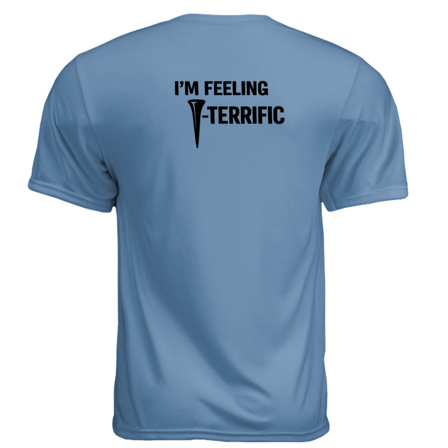 Terrific Funny Golf Shirt – Moisture-Wicking Tee back design from Clubbage