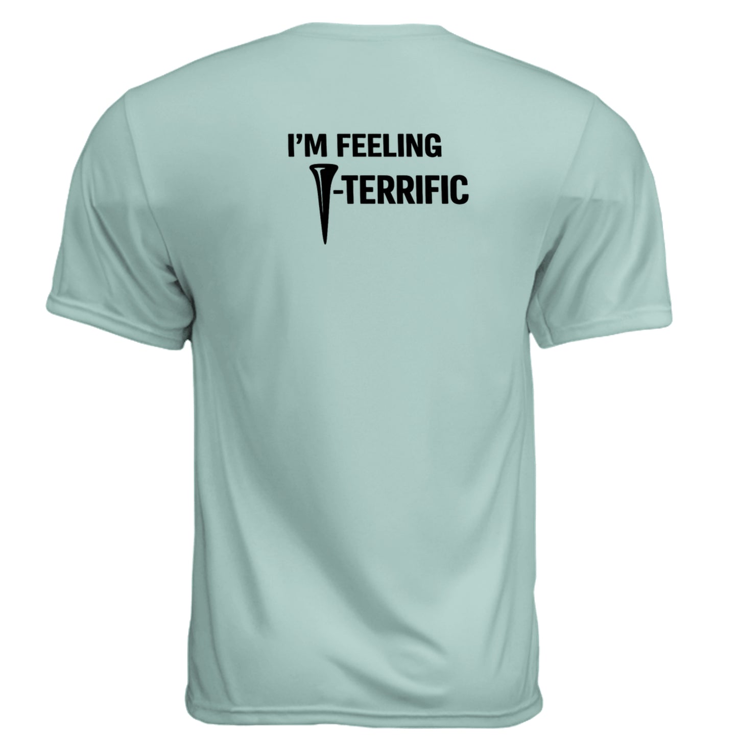 Terrific Funny Golf Shirt – Moisture-Wicking Tee back design from Clubbage