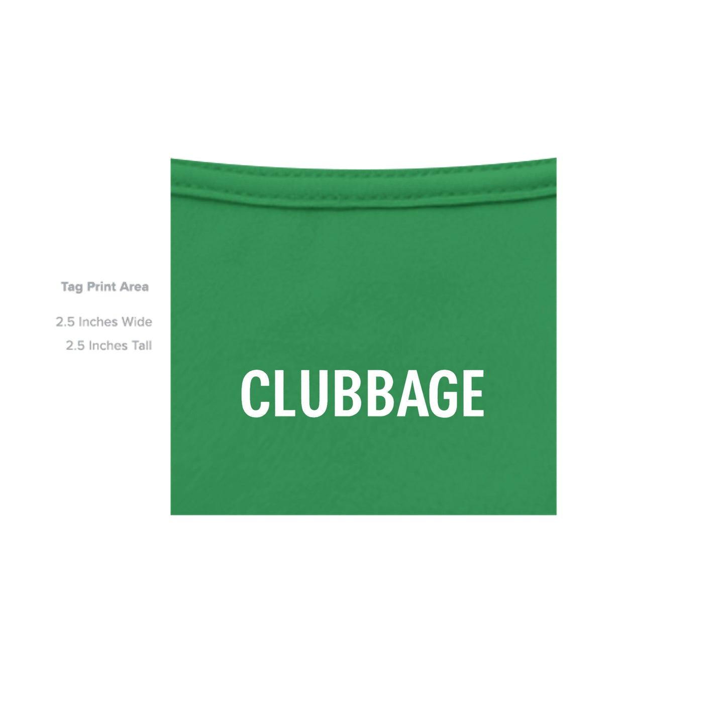 tag print area for Hide Your Girlfriend Mature Golf Humor Shirt – Moisture-Wicking Tee from Clubbage