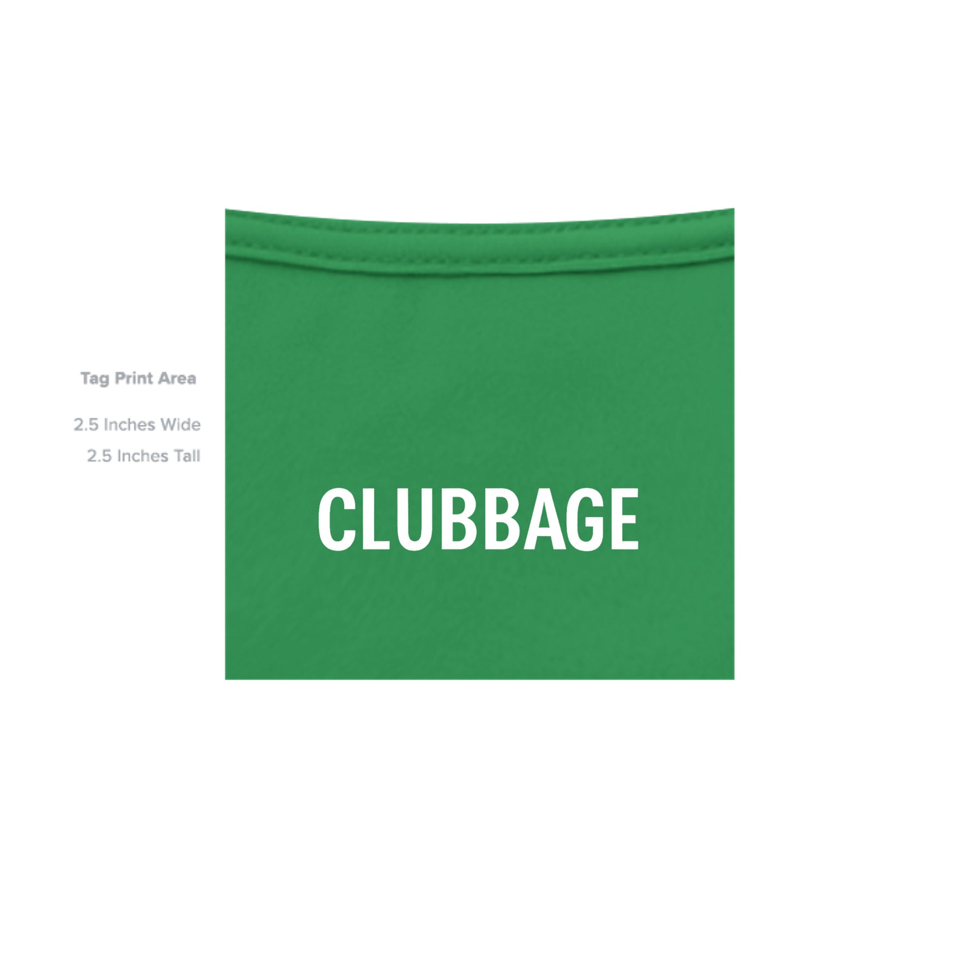 tag print area for Hide Your Girlfriend Mature Golf Humor Shirt – Moisture-Wicking Tee from Clubbage