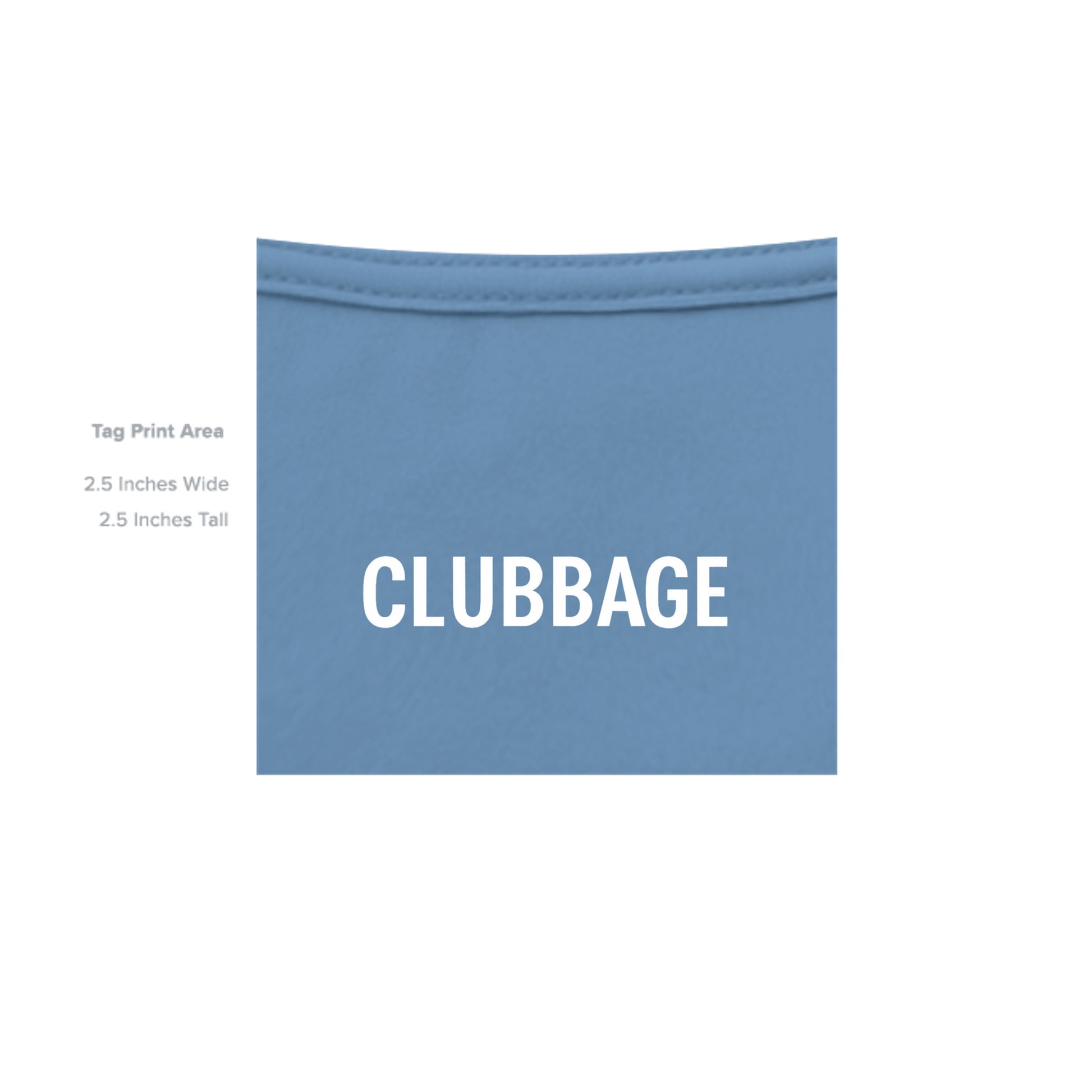 tag print area for Hide Your Girlfriend Mature Golf Humor Shirt – Moisture-Wicking Tee from Clubbage
