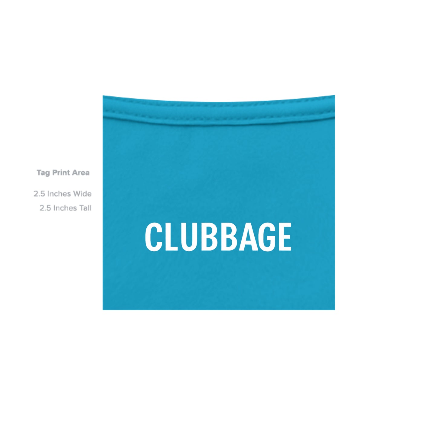 tag print area for Hide Your Girlfriend Mature Golf Humor Shirt – Moisture-Wicking Tee from Clubbage